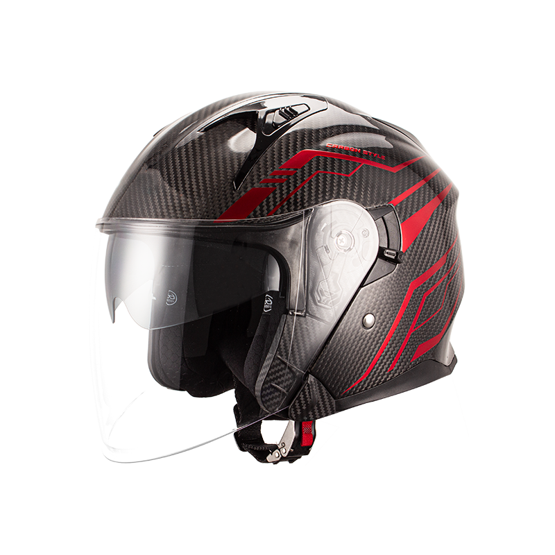 CARBONFASER-JETHELM FÜR MOTORRAD