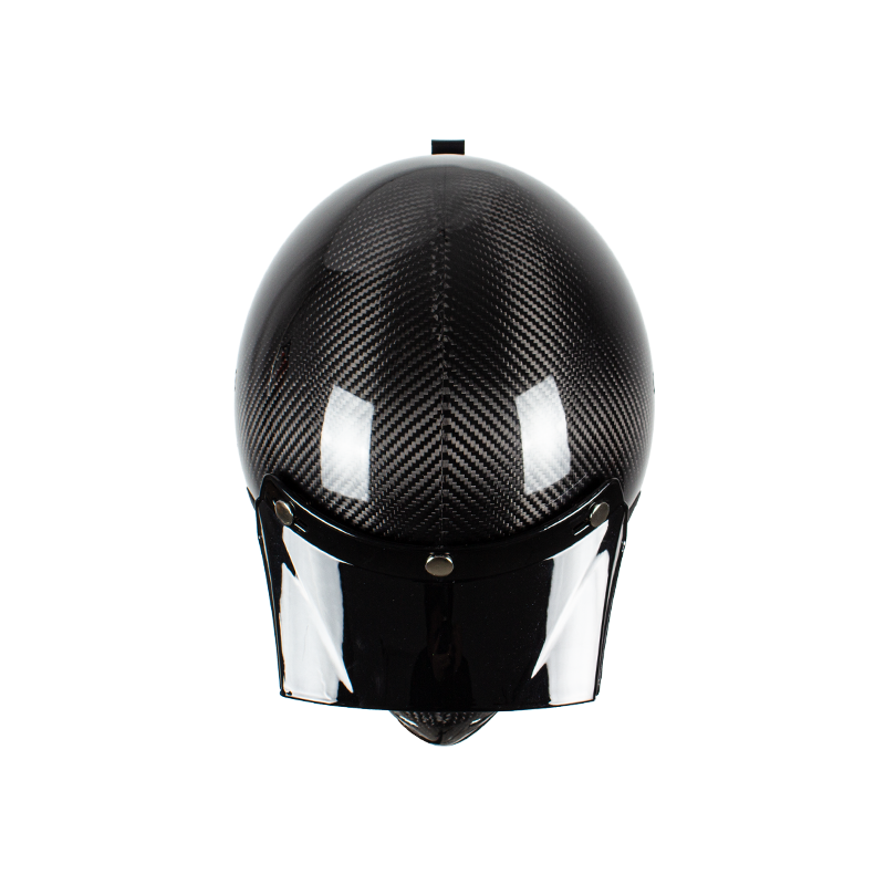 RETRO-INTEGRALHELM AUS CARBONFASER FÜR MOTORRAD