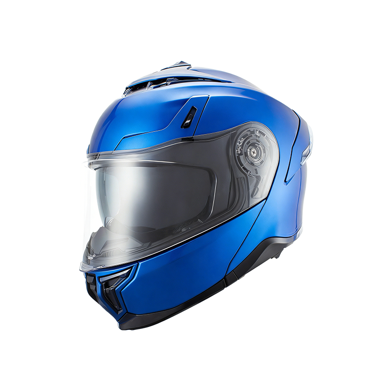 Klapphelm für Motorrad mit Doppelscheibe und Bluetooth