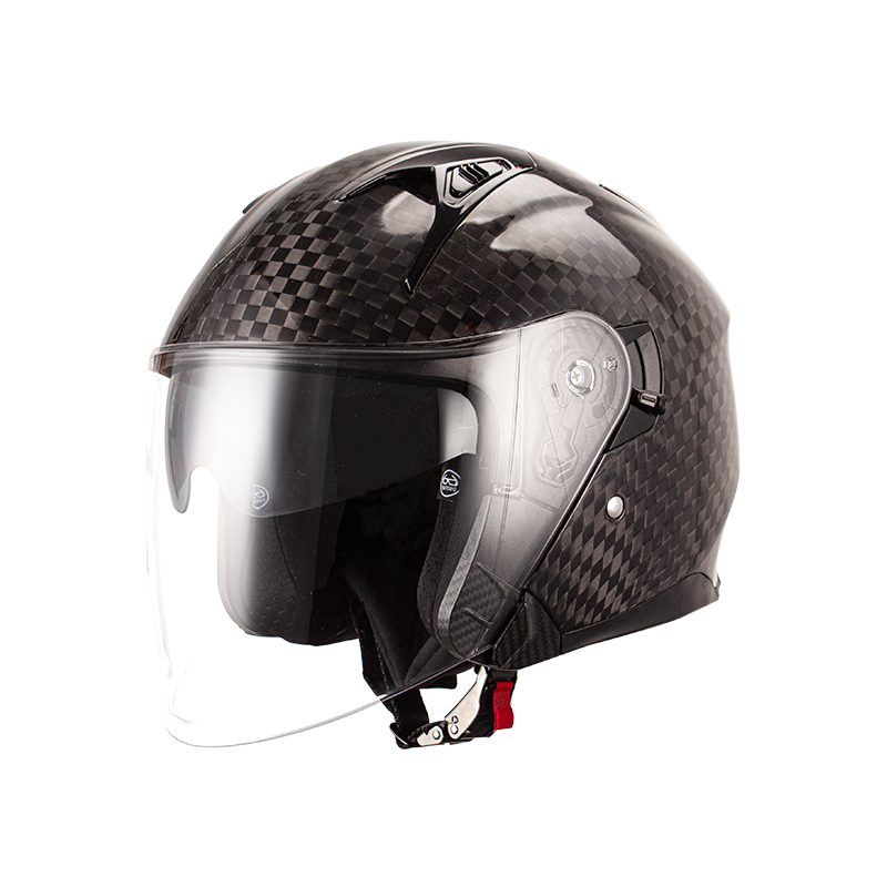 CARBONFASER-JETHELM FÜR MOTORRAD