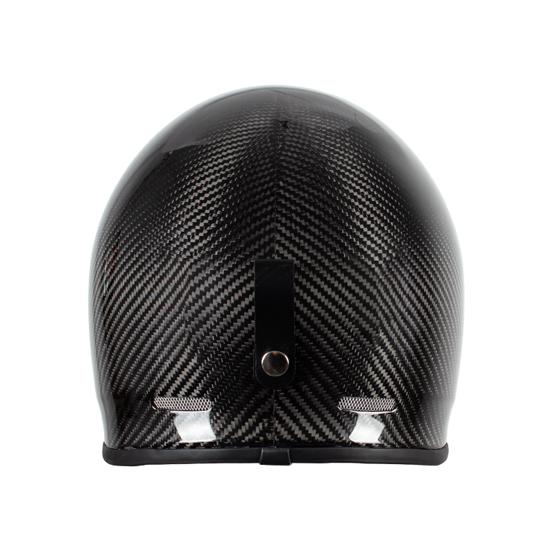 RETRO-INTEGRALHELM AUS CARBONFASER FÜR MOTORRAD