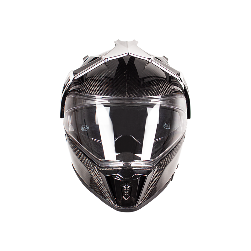 Carbonfaser-Abenteuer-Offroad-Motorradhelm