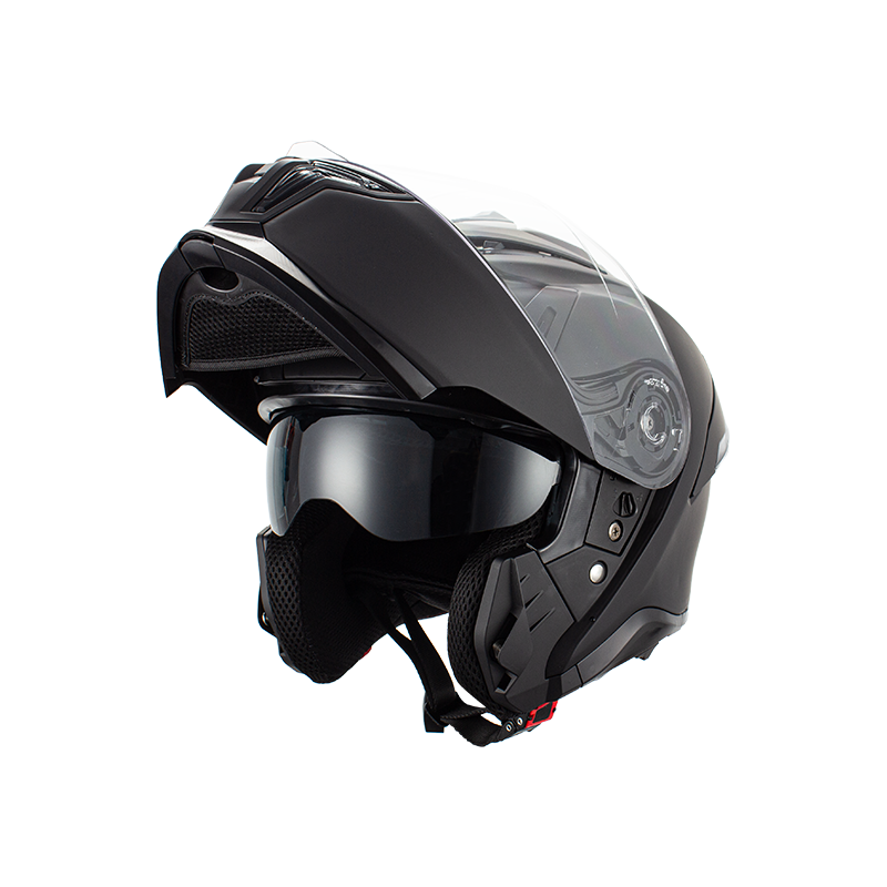 Klapphelm für Motorrad mit Doppelscheibe und Bluetooth