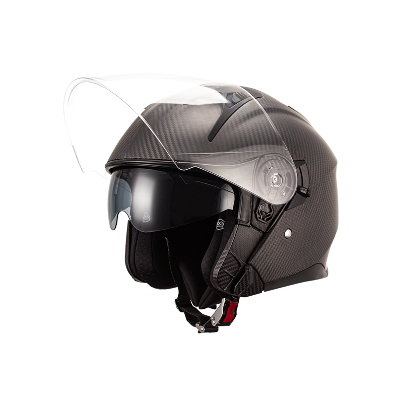 CARBONFASER-JETHELM FÜR MOTORRAD