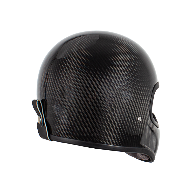 RETRO-CARBON-INTEGRALHELM FÜR MOTORRAD