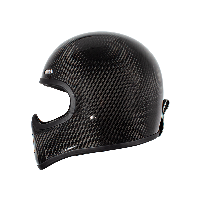 RETRO-CARBON-INTEGRALHELM FÜR MOTORRAD