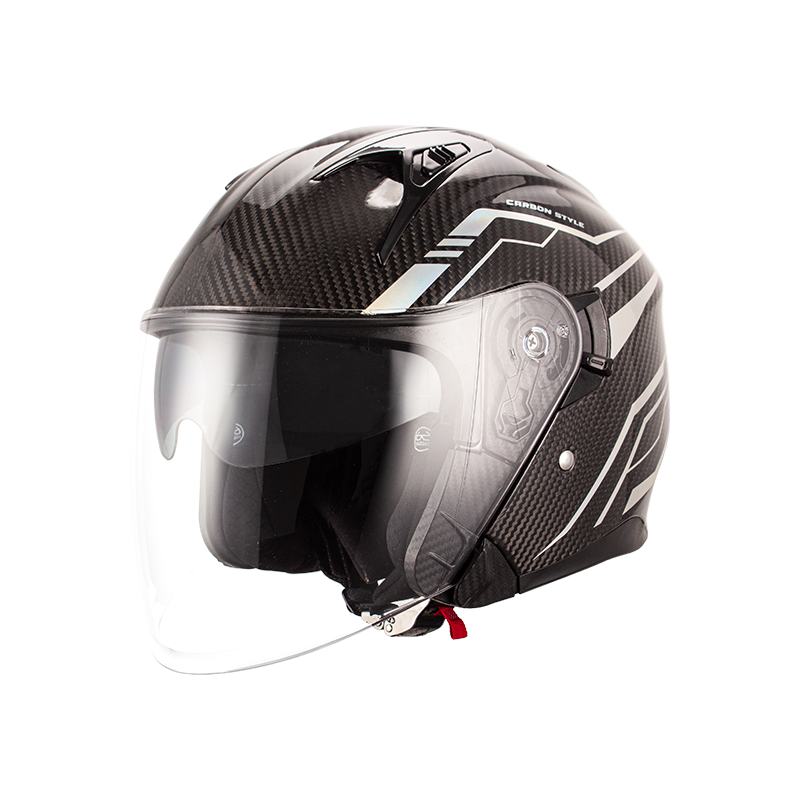 CARBONFASER-JETHELM FÜR MOTORRAD